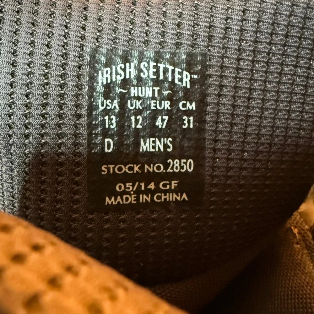 Red Wing Irish‎ Setter Boots 13 ScentBan Leather Waterproof Thinsulate Camo